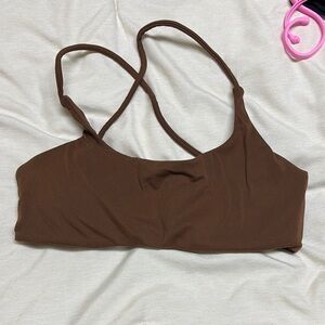Brown Women's Workout Top